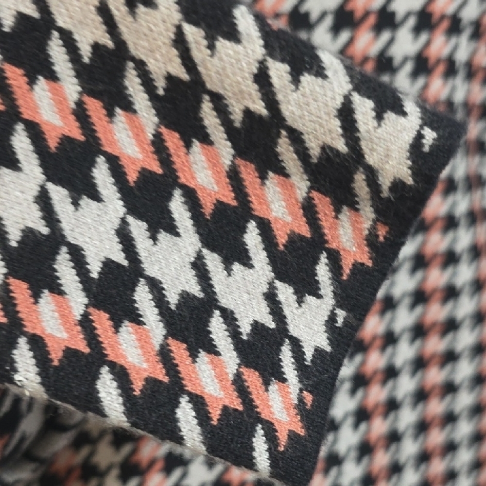 Joie Houndstooth Double Breasted Knit Blazer - M - Picture 9 of 9